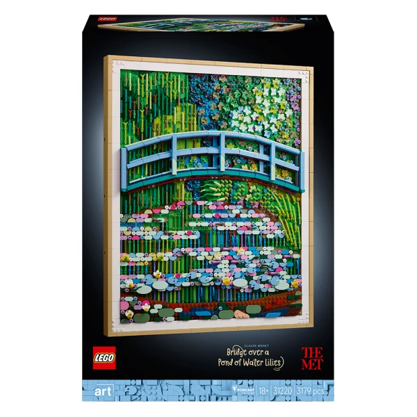 LEGO® ART CLAUDE MONET BRIDGE OVER A POND OF WATER LILIES