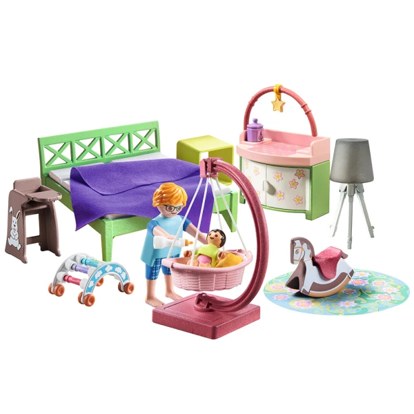 PLAYMOBIL CITY LIFE ΜΟΝΤΕΡΝΟ ΥΠΝΟΔΩΜΑΤΙΟ ΜΕ ΚΟΥΝΙΑ
