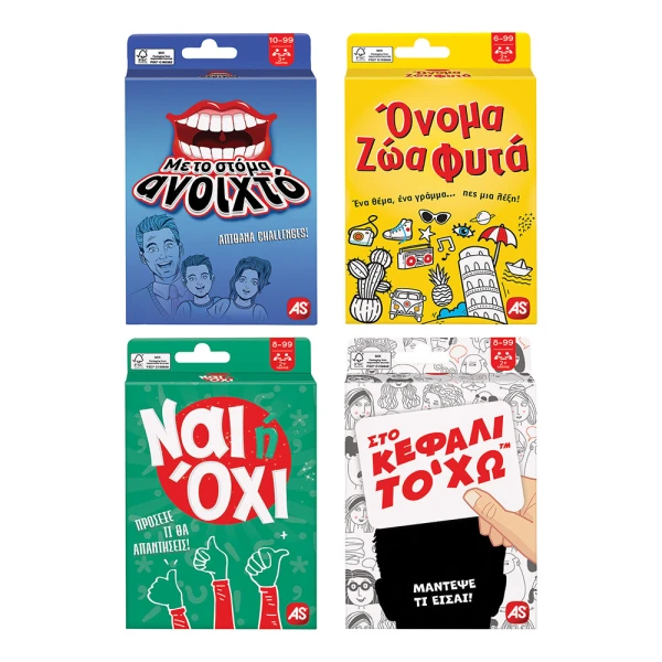 AS GAMES CARD GAMES - 4 DESIGNS