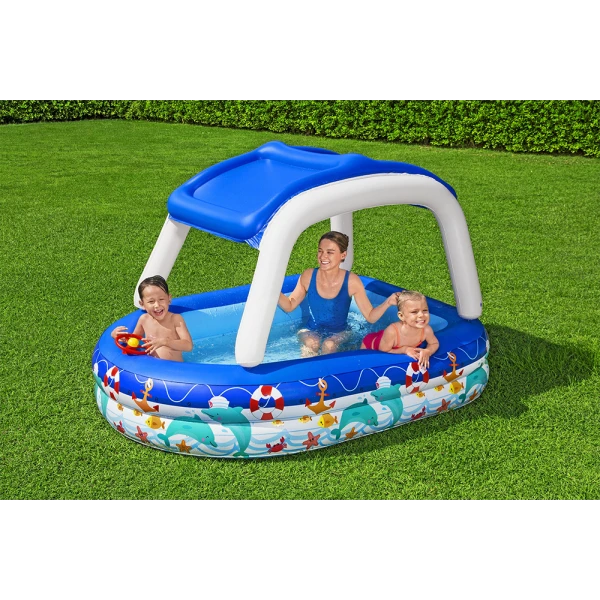 BESTWAY INFLATABLE FAMILY POOL 212X155X132 cm SEA CAPTAIN