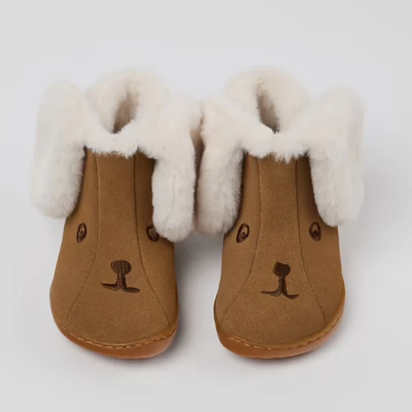 CAMPER KIDS BOOTS GIRL TWINS BROWN