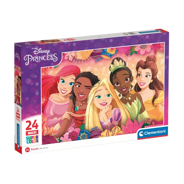 CLEMENTONI ΠΑΙΔΙΚΟ ΠΑΖΛ MAXI SUPER COLOR DISNEY ΠΡΙΓΚΙΠΙΣΣΕΣ 24 ΤΜΧ