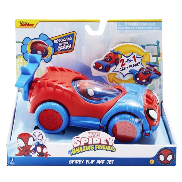 SPIDEY ROTATING SPIDEY VEHICLE 18 cm 2 IN 1