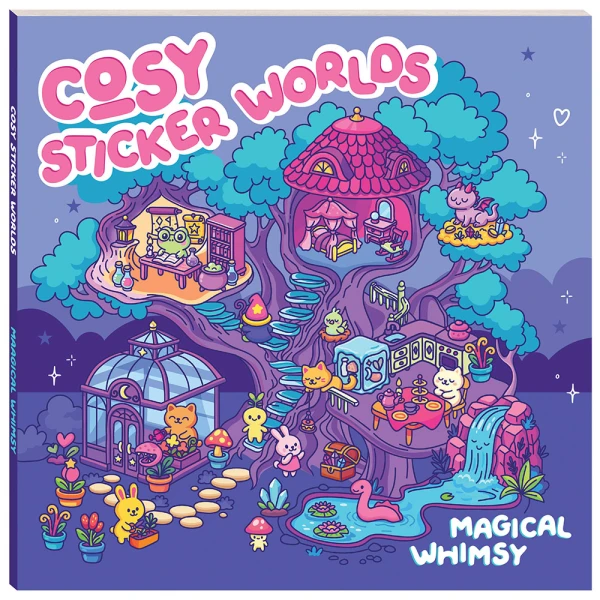 COSY STICKERS WORLDS ΒΙΒΛΙΟ ΜΕ ΑΥΤΟΚΟΛΛΗΤΑ MAGICAL WHIMSY