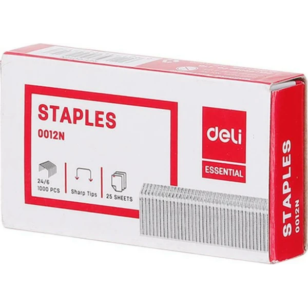 DELI REFILL STAPLES No24/6 1000pcs