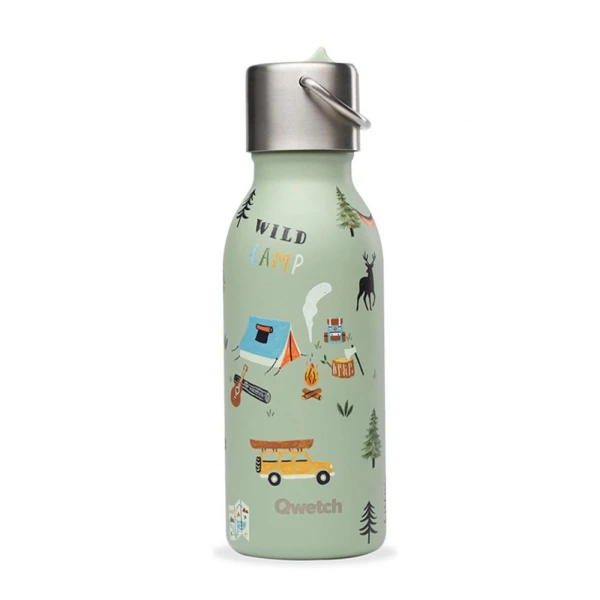 QWETCH ΙΣΟΘΕΡΜΙΚΟ ΠΑΙΔΙΚΟ ΜΠΟΥΚΑΛΙ ΙΝΟΧ YOSEMITE VERT TILLEUL 350ml