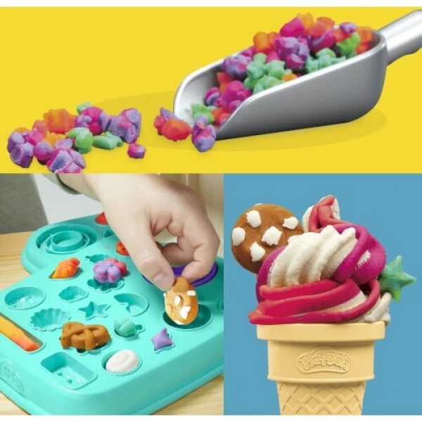 PLAY-DOH ΣΕΤ ΠΑΙΧΝΙΔΙΟΥ RAINBOW SWIRL ICE CREAM