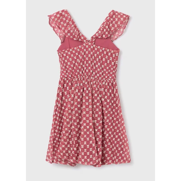 MAYORAL DRESS  EMBROIDERY PINK