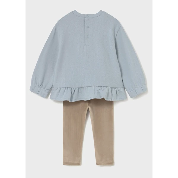 MAYORAL SET LEGGINGS SWEATSHIRT LIGHT BROWN