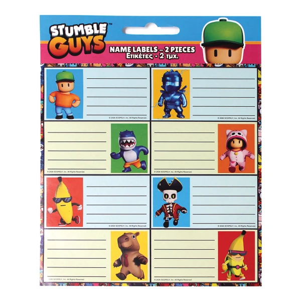 STICKER LABELS 2 pcs STUMBLE GUYS