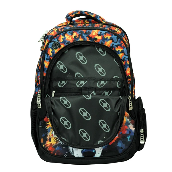 BACK ME UP OVAL BACKPACK NO FEAR COLORED WOLF