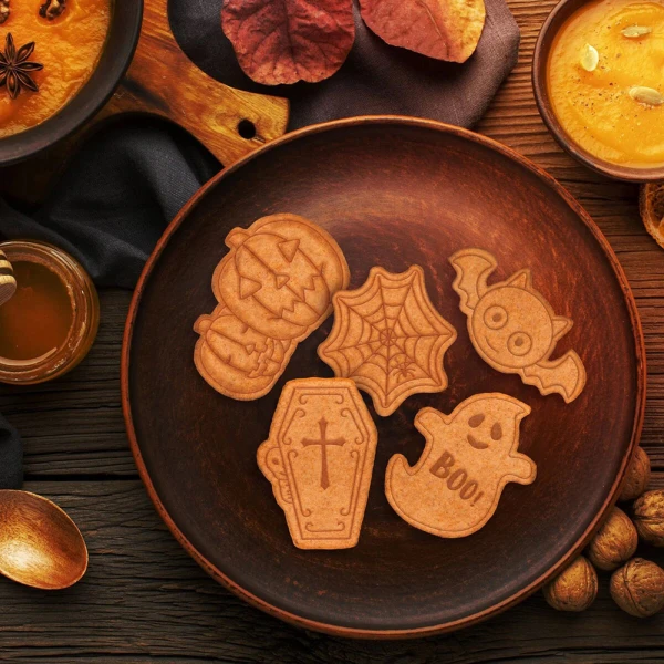 LEGAMI HALLOWEN 5 ΚΟΠΤΕΣ ΜΠΙΣΚΟΤΩΝ ΜΕ ΣΦΡΑΓΙΔΑ