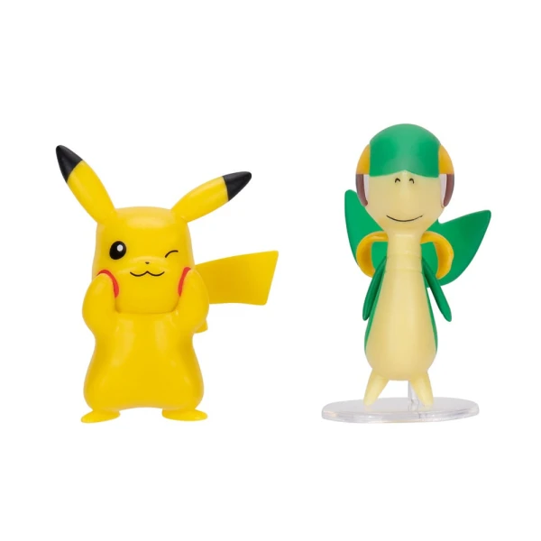POKEMON SET 2 FIGURES FIRST PARTNER W6 - SNIVY & PIKACHU