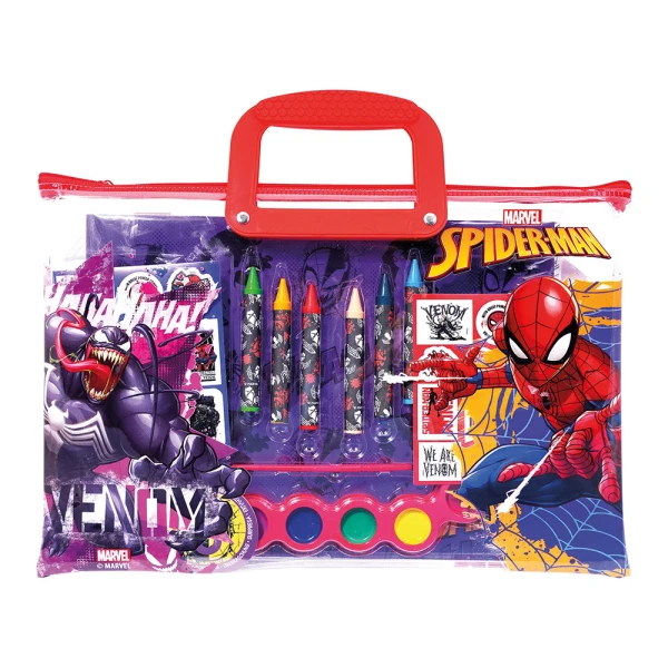 ΣΕΤ ΖΩΓΡΑΦΙΚΗΣ ΣΕ ΔΙΑΦΑΝΗ ΤΣΑΝΤΑ SPIDERMAN EVERGREEN