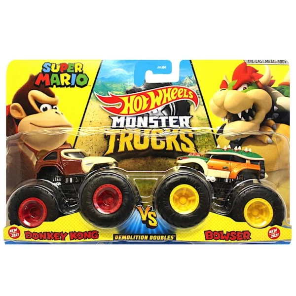 HOT WHEELS MONSTER TRUCKS SET OF 2 - VARIOUS DESIGNS