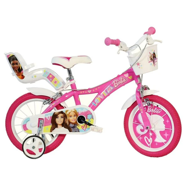 DINO BIKES BICYCLE 14\'\' BARBIE ROSA