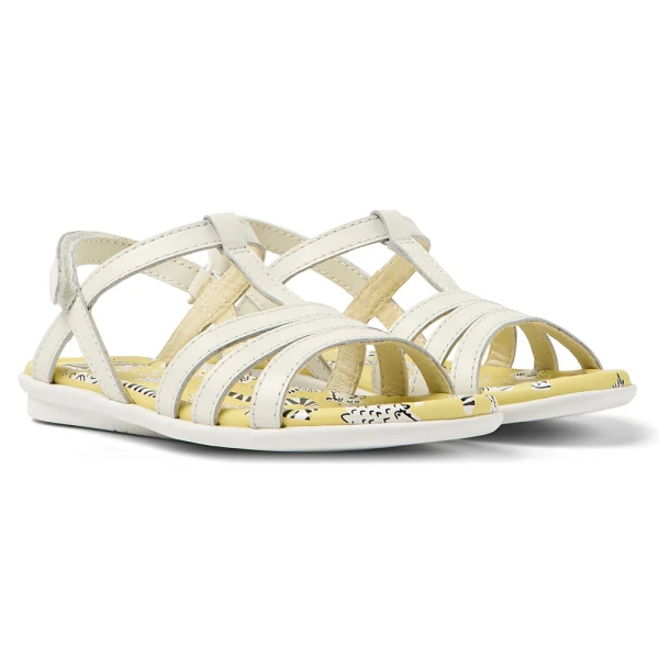 CAMPER KIDS SANDALS GIRL TWINS WHITE