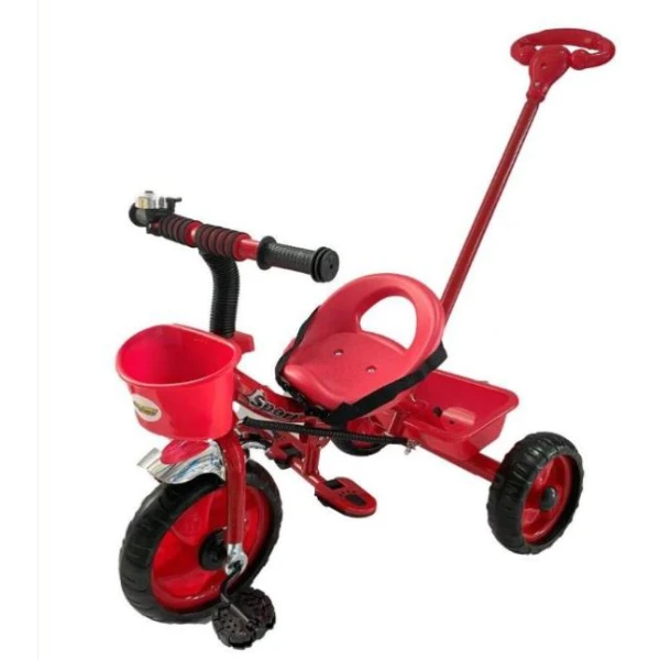 TRICYCLE RED WITH GUIDE HANDLE