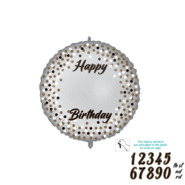 BALLOON FOIL 46 cm PERSONALISED MILESTONE