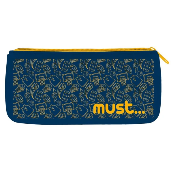 MUST FOCUS FLAT SILICONE PENCIL CASE 21X10 cm - 4 DESIGNS