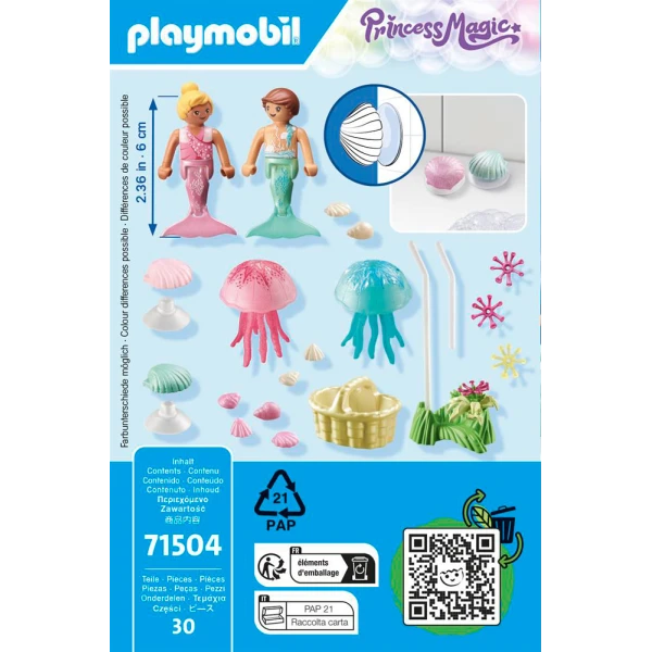 PLAYMOBIL PRINCESS MAGIC MERMAID KIDS WITH JELLYFISH