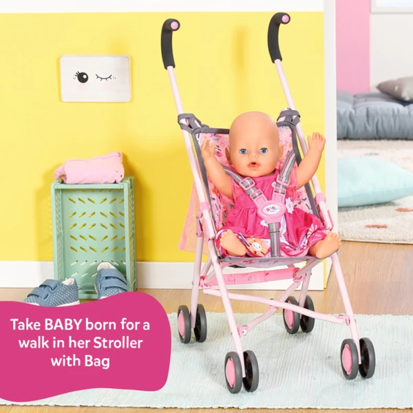 ZAPF CREATION BABY BORN ΚΑΡΟΤΣΑΚΙ ΒΟΛΤΑΣ ΜΕ ΤΣΑΝΤΑ