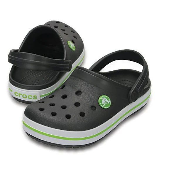 CROCS CROCBAND CLOG K GRAPHITE/VOLT GREEN