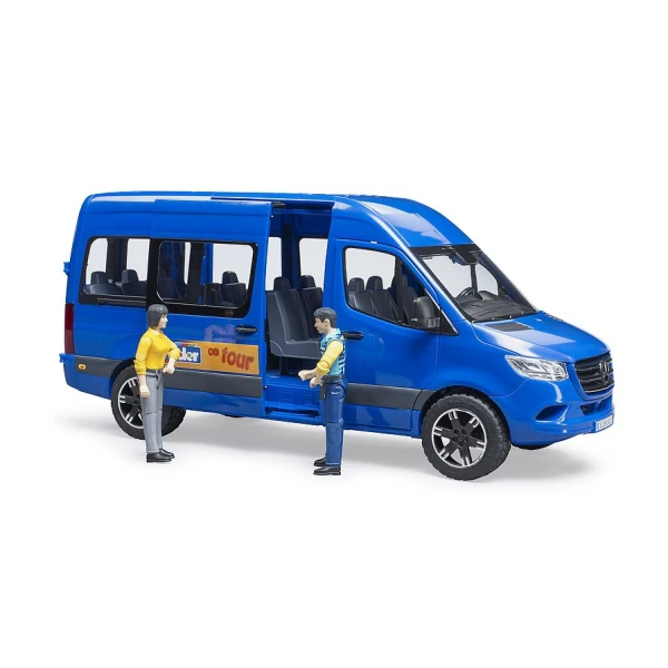 BRUDER ΦΟΡΤΗΓΑΚΙ MERCEDES BENZ SPRINTER ΕΠΙΒΑΤΙΚΟ ΜΕ ΟΔΗΓΟ ΚΑΙ ΕΠΙΒΑΤΗ
