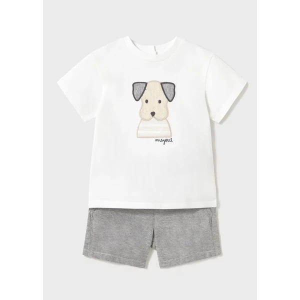 MAYORAL SET BERMUDA SHORTS  DARK GREY