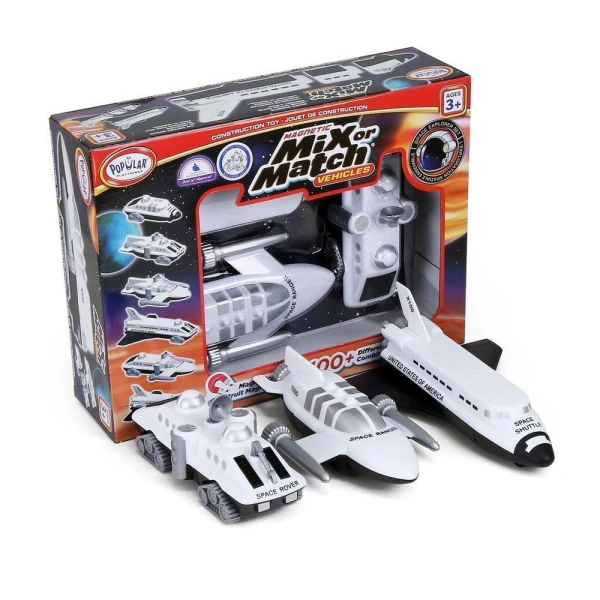 MIX OR MATCH MAGNETIC SPACE VEHICLES