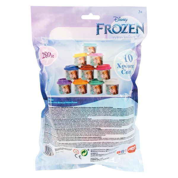 AS 10 DOUGH JARS 1OZ IN A BAG FROZEN FOR AGES 3+