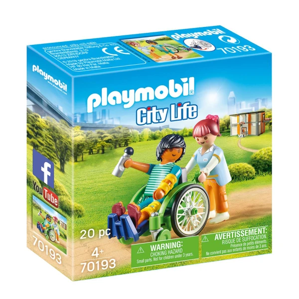 PLAYMOBIL CITY LIFE ΙΑΤΡΙΚΟ ΚΕΝΤΡΟ ΑΣΘΕΝΗΣ ΜΕ ΚΑΡΟΤΣΑΚΙ