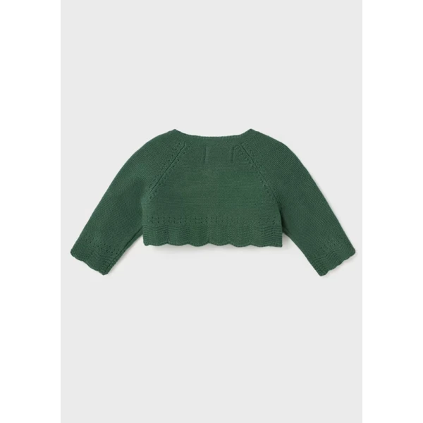 MAYORAL SHORT CARDIGAN KNITTED BASIC DARK GREEN