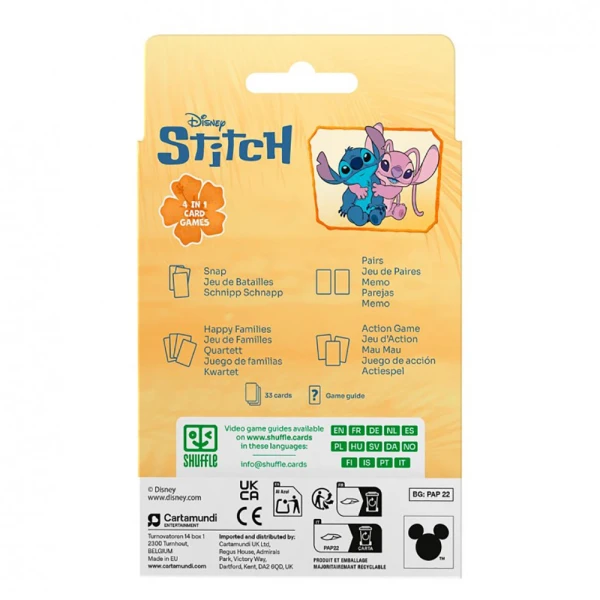 ΕΠΙΤΡΑΠΕΖΙΟ ΚΑΡΤΩΝ SHUFFLE FUN - STITCH
