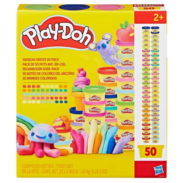 PLAY-DOH ΣΕΤ SUPER RAINBOW FAVORS 50 PACK