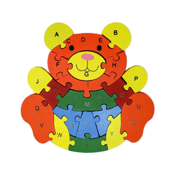 WOODEN PUZZLE TEDDY BEAR