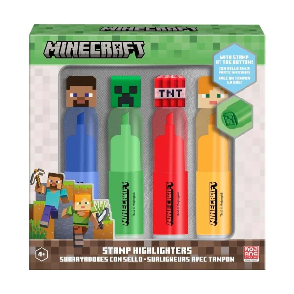 ΣΕΤ 4 ΥΠΟΓΡΑΜΜΙΣΤΕΣ ΜΕ ΣΦΡΑΓΙΔΑ MINECRAFT