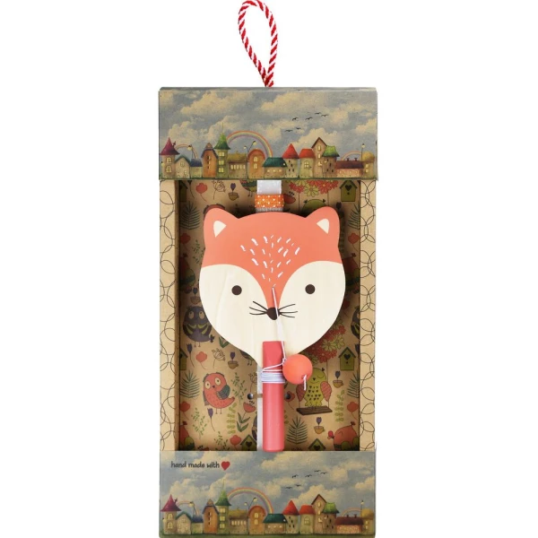 SYNCHRONIA HANDMADE CANDLE 30 cm ANIMAL RACKET - FOX