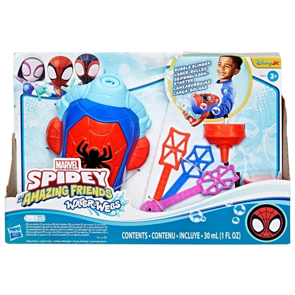 SPIDEY AND HIS AMAZING FRIENDS WATER WEBS BUBBLE SLINGER