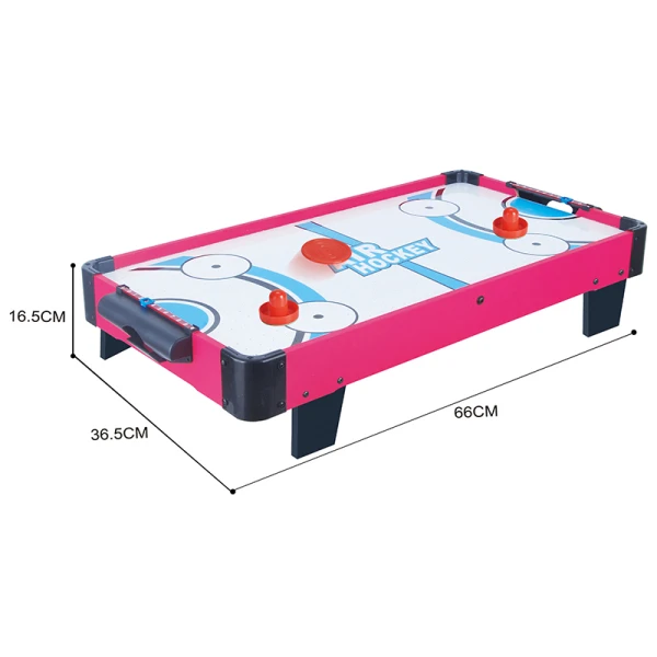 ΞΥΛΙΝΟ ΕΠΙΤΡΑΠΕΖΙΟ AIR HOCKEY ΜΠΑΤΑΡΙΑΣ ΡΟΖ 66Χ36Χ16εκ.