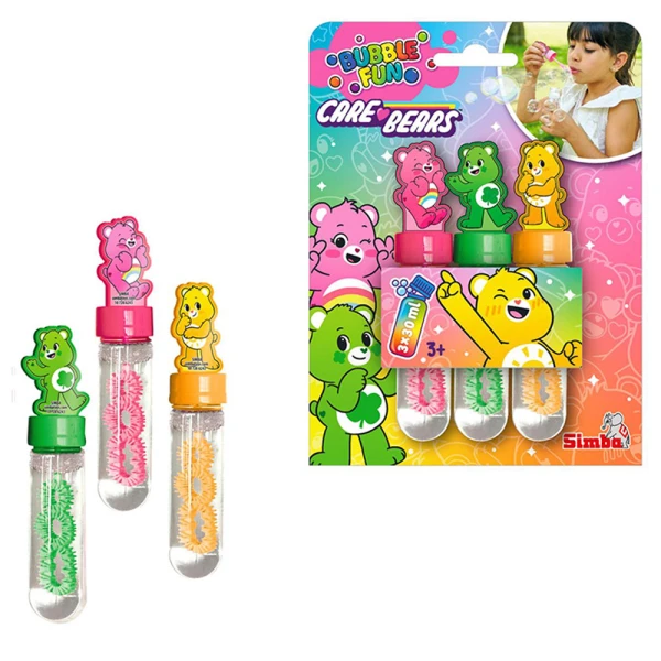CARE BEARS ΣΕΤ 3 BUBBLE STICKS