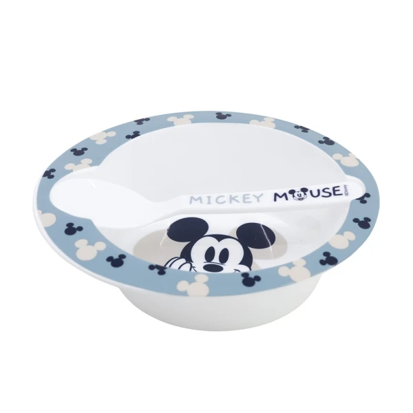 ΣΕΤ ΜΠΩΛ ΚΑΙ ΚΟΥΤΑΛΙ MICKEY MOUSE FULL OF SMILES
