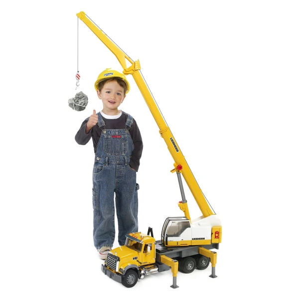 BRUDER ΦΟΡΤΗΓΟ MACK ΜΕ ΓΕΡΑΝΟ LIEBHERR