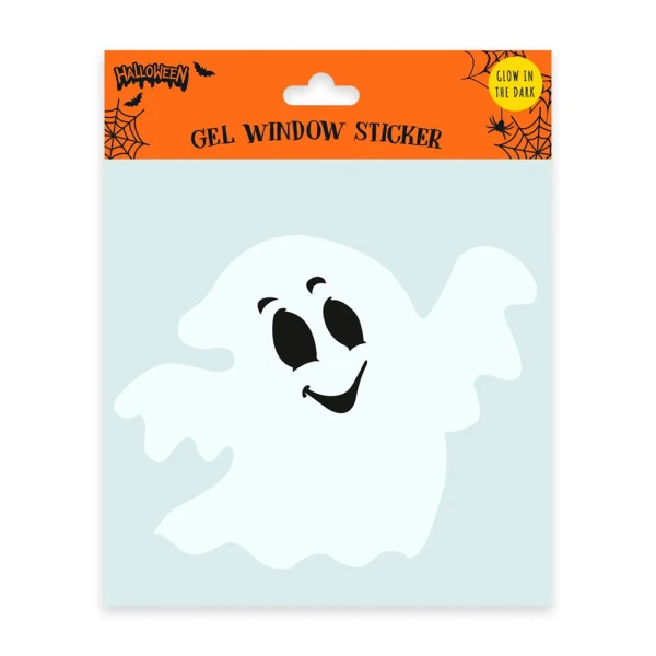 HALLOWEEN ΑΥΤΟΚΟΛΛΗΤΑ ΠΑΡΑΘΥΡΟΥ 20 εκ. GLOW IN THE DARK - 3 ΣΧΕΔΙΑ