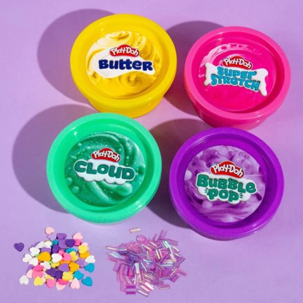 PLAYDOH - SLIME SET 4PCS KAWAII MIX & PLAY