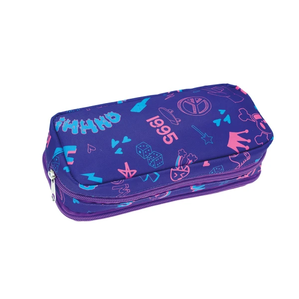 BACK ME UP OVAL BARREL PENCIL CASE PAUL FRANK BUBBLE