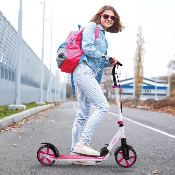 SHOKO KIDS SCOOTER BW 200 PLUS WITH 2 WHEELS 200mm FUCHSIA COLOR FOR AGES 8+ YEARS