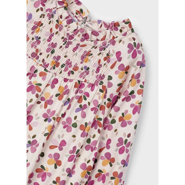 MAYORAL DRESS  PRINTED BEIGE DARK