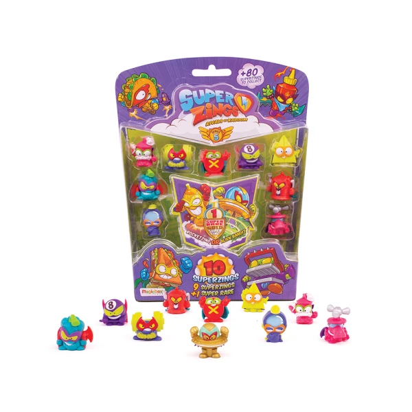 SUPERZINGS SERIES 5 BLISTER 9+1 FIRUGES FOR 3+ YEARS - 4 DESIGNS