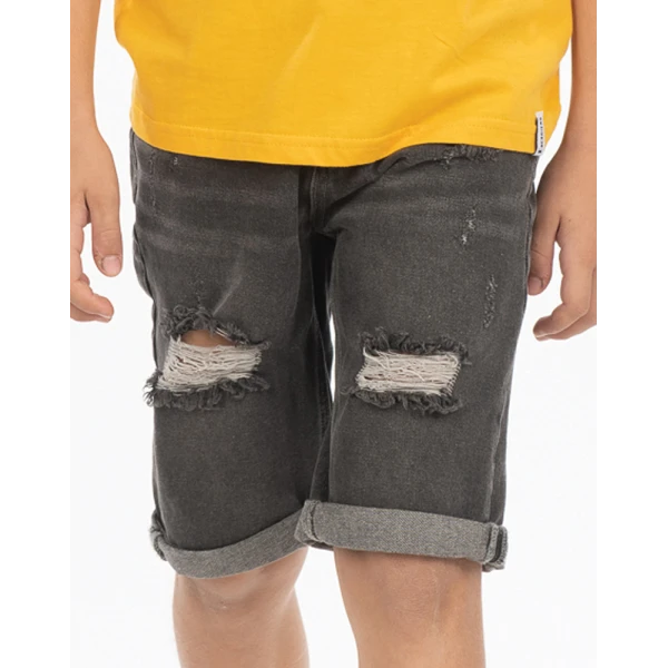 ENERGIERS BOY BERMUDA PANTS GREY JEAN